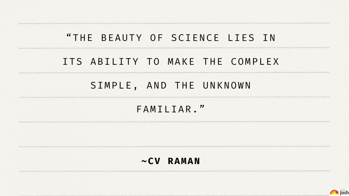 CV Raman's motivational quotes